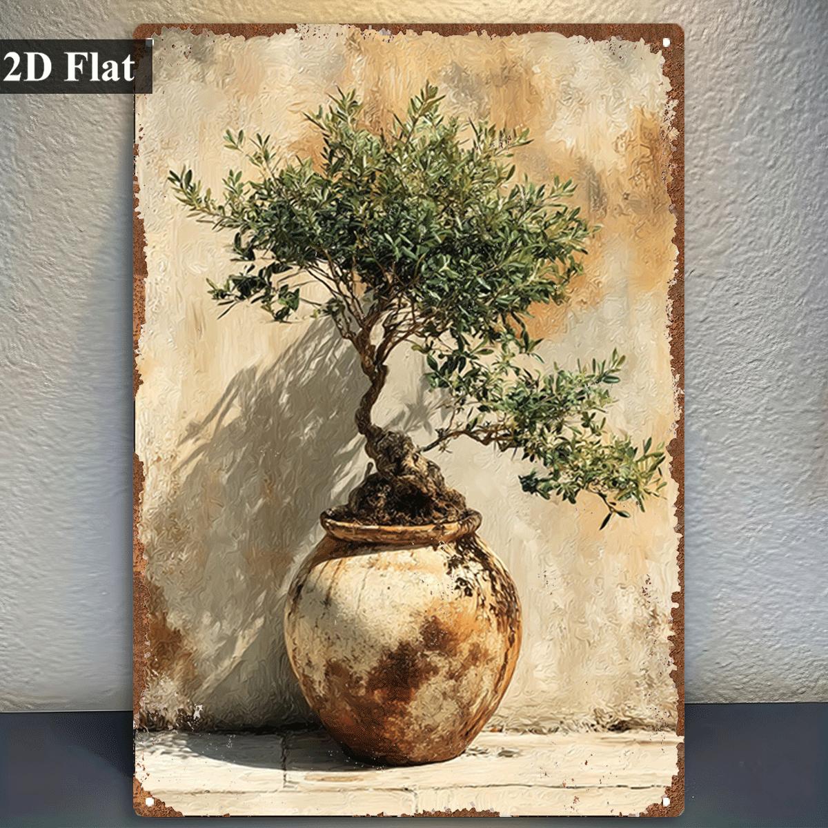 Placa de Metal Vintage com Imp - Bonsai Garden Wall avaliação e preço