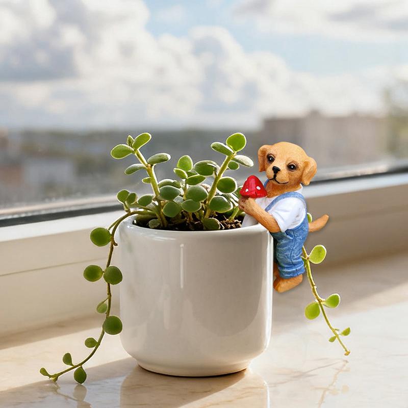 Adorável Estatueta de Cão Pend - Bonsai Gardener avaliação e preço